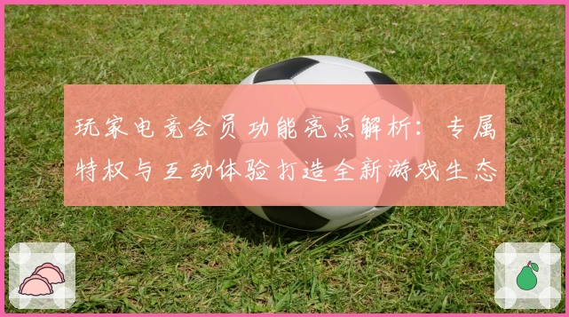 玩家电竞会员功能亮点解析：专属特权与互动体验打造全新游戏生态
